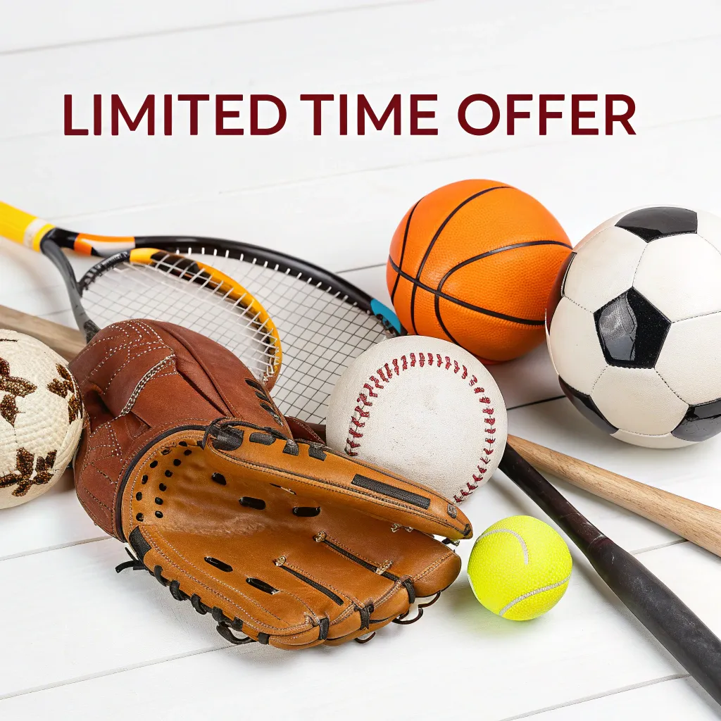 Limited time offer on sporting goods